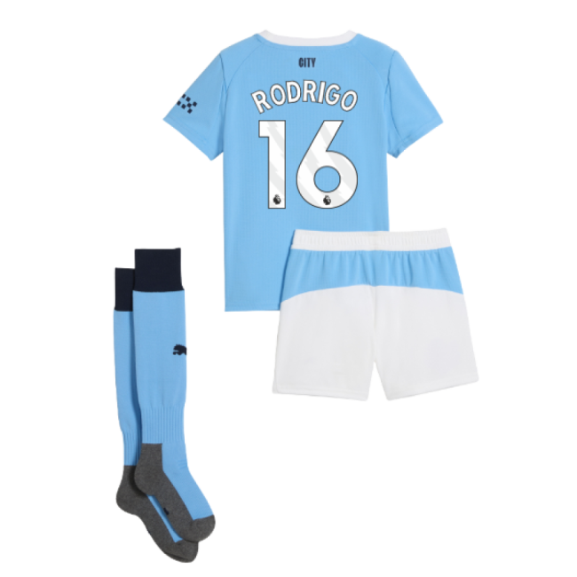 Stylish Man City 2025-2026 Man City Home Mini Kit (Rodrigo 16) for ...