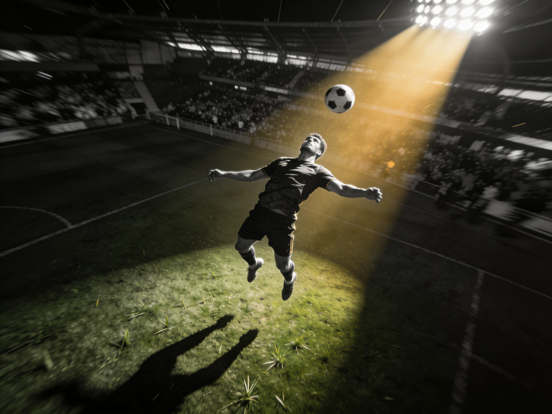 Header goal，Show aerial superiority