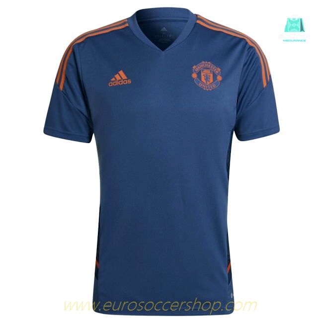 2022-2023 Man Utd Training Shirt (Blue) (Your Name)