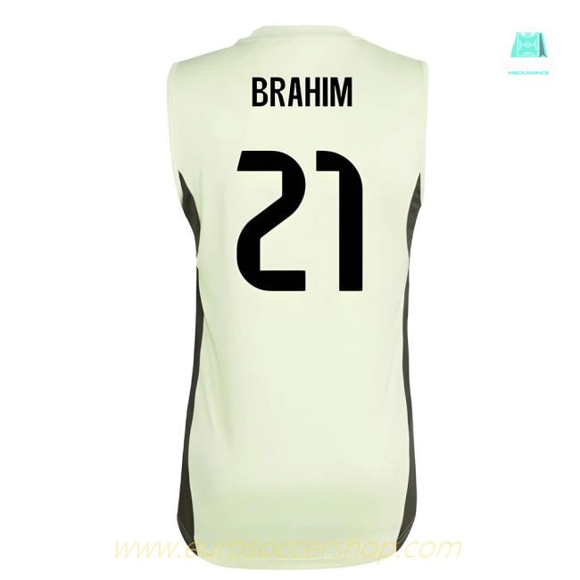 2025-2026 Real Madrid Sleeveless Training Jersey (Almost Lime) (Brahim 21)