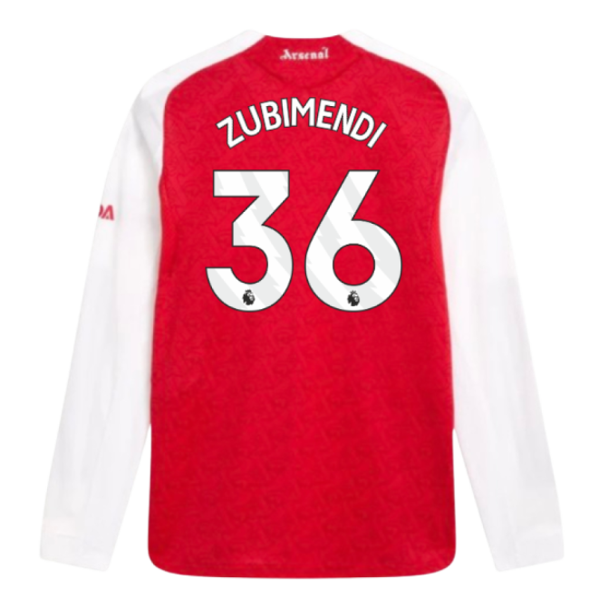 Arsenal Football Club Trendy Home Game Jersey (Zubimendi 36)
