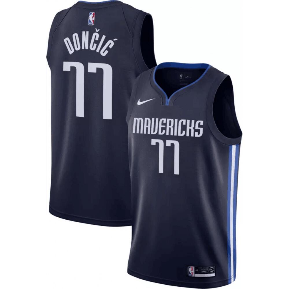 Elite Dallas Mavericks 77 Black Jersey - Fan Favorite