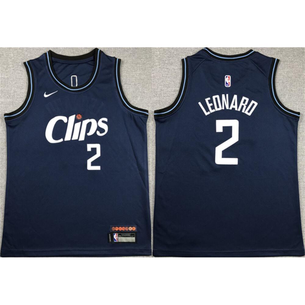 Kawhi Leonard2 Jersey Navy City Edition - Game Day Essential