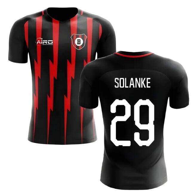 Adult 2025-2026 Bournemouth Home Concept Football Shirt (SOLANKE 29)