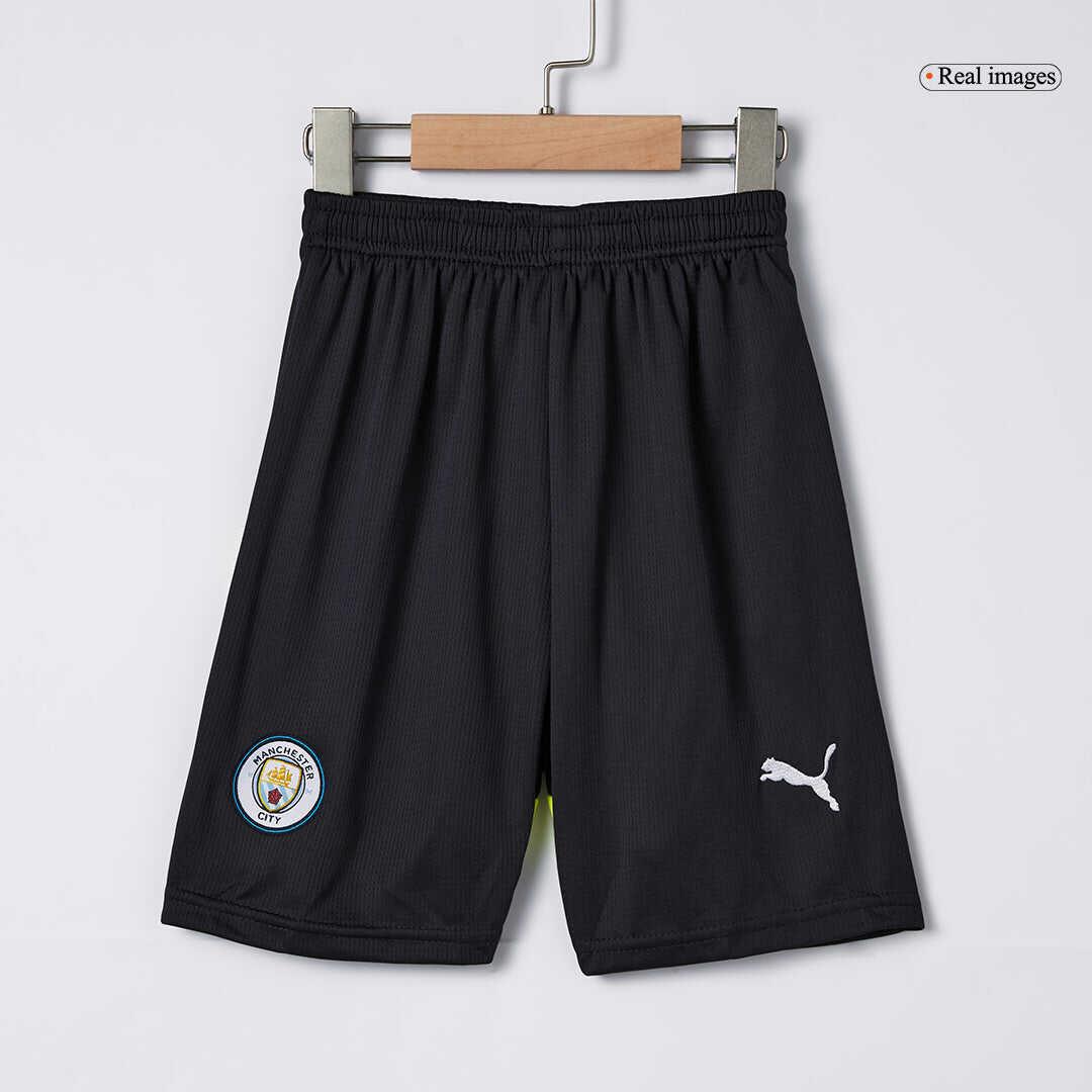 Kid's Manchester City Away Soccer Jersey Kit(Jersey+Shorts+Socks) 2024
