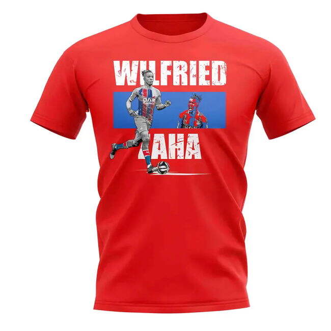 Original Wilfried Zaha Player Collage T-Shirt (Red) Team Jersey