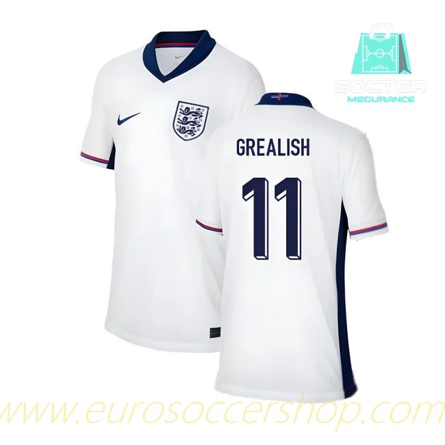 2024/25 Campaign England NT Home Football Shirt Official Kids Edition (Grealish 11)