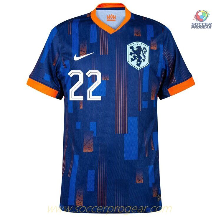 Netherlands 2024-25 Edition Away Team Jersey Dumfries