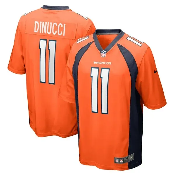 None Game NFL Jersey - Orange | Official Football Apparel | NFL Footba