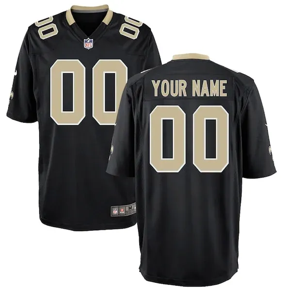Performance New Orleans Saints Game Jersey - Premium Black NFL Fan ...