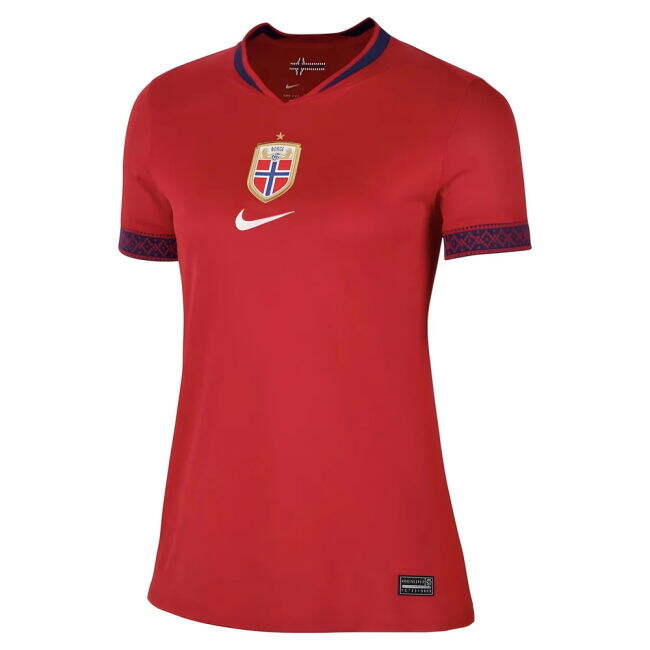 Womens Updated Durable Norway Home Soccer Jersey