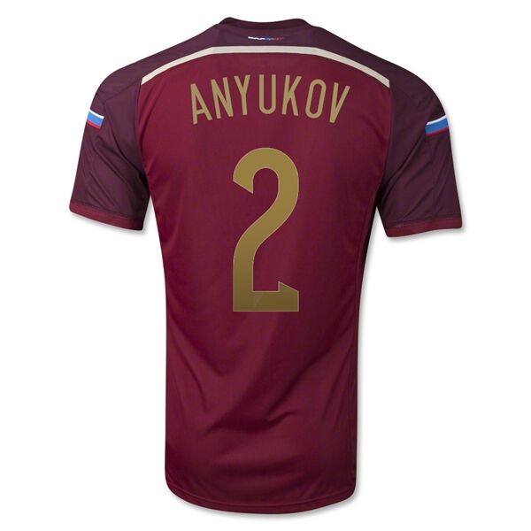2014 Russia 2 ANYUKOV Home Red Jersey Shirt - Official Replica 5098