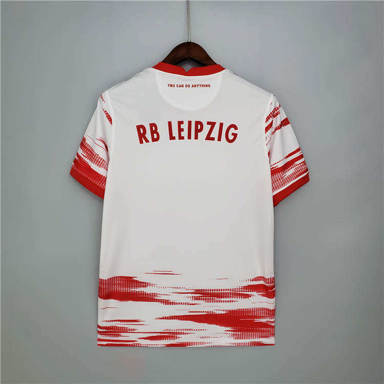 RB Leipzig 21-22 Home Kit Soccer Jersey RedWhite Football Shirt -