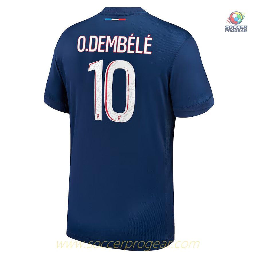 PSG Home Team Soccer Team Shirt 2024/25 Collection Dembélé 1 Star