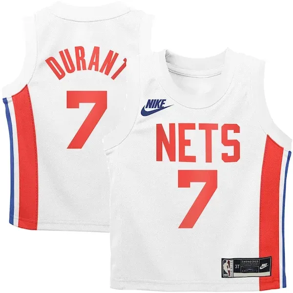 Kevin Durant BKN Swingman Jersey - official authentic-jersey - White