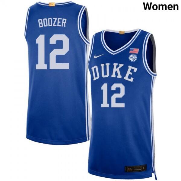 Women Duke Blue Devils #12 Cameron Boozer Royal Nike Stitch Jersey