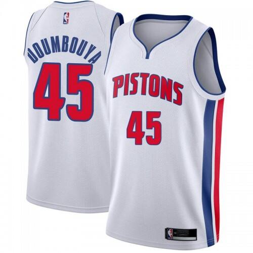 DET #45 Sekou Doumbouya Professional 2024 Icon NBA Jersey - White