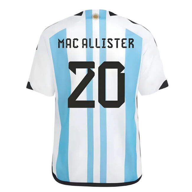 Kids MAC ALLISTER 20 Latest Performance Argentina Home Football Shirt