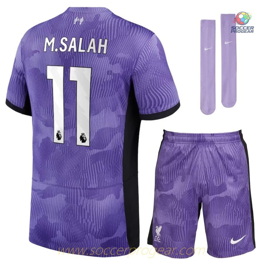 Liverpool Third Child Kit Shirt 2023 2024 Salah