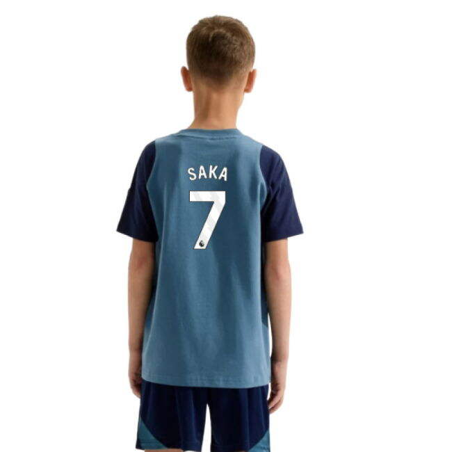 2025-20 Arsenal Authentic Training Jersey Saka #7 L S Kids