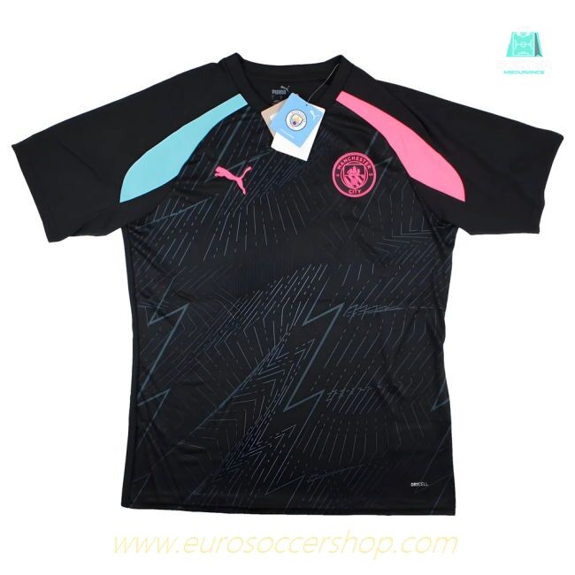 2023-2024 Man City Pre-Match Jersey (Dark Navy)