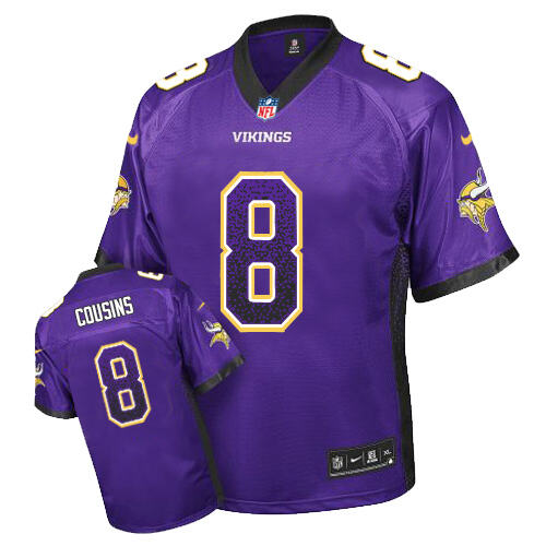 Authentic None #None Purple Drift Fashion Elite NFL Jersey official