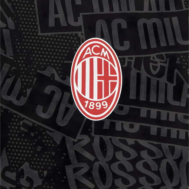 2025-2026 AC Milan Shirt (Black) UV Protection Lightweight