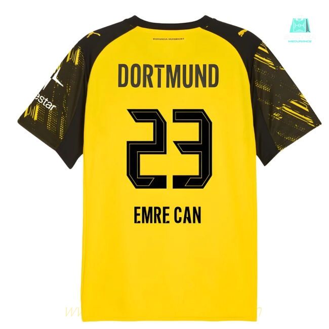 2025-2026 Borussia Dortmund Warm Up Jersey (Yellow) (Emre Can 23)