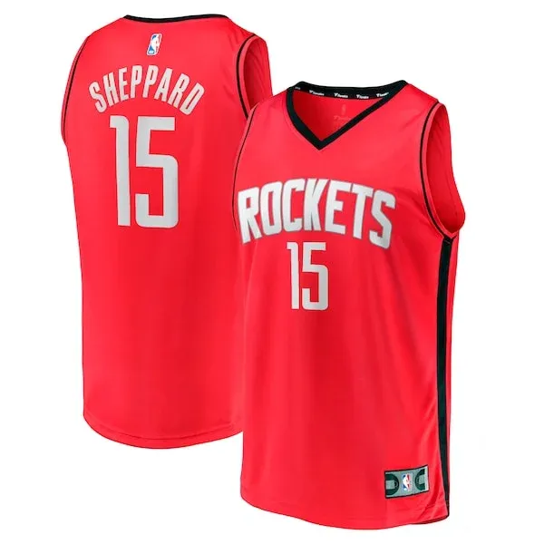 Reed Sheppard HOU Fast Break Jersey - classic premium - Red game-day