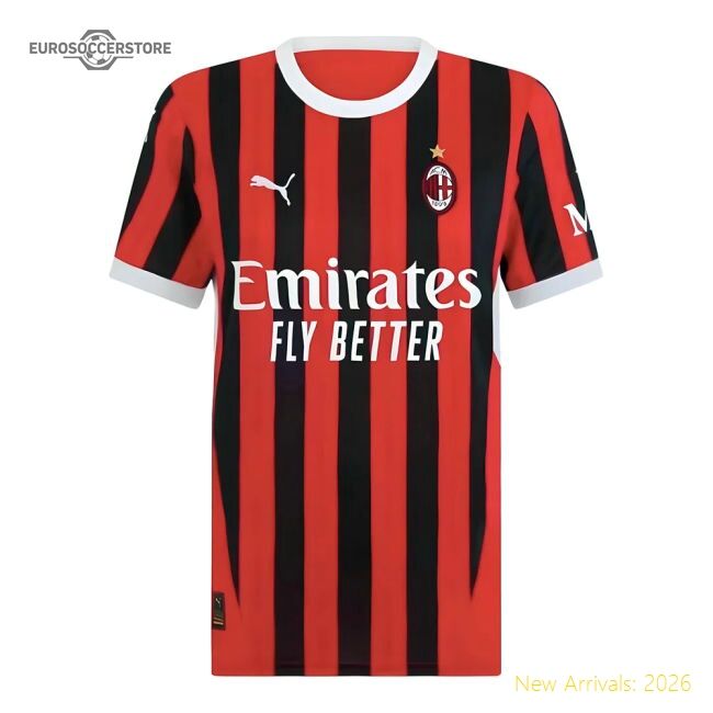 2024-2025 Ac Milan Home Shirt (womens) - Supporter Edition