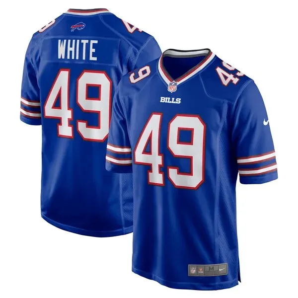 None White Buffalo Game Jersey - Royal | NFL Player Jersey | NFL Footb