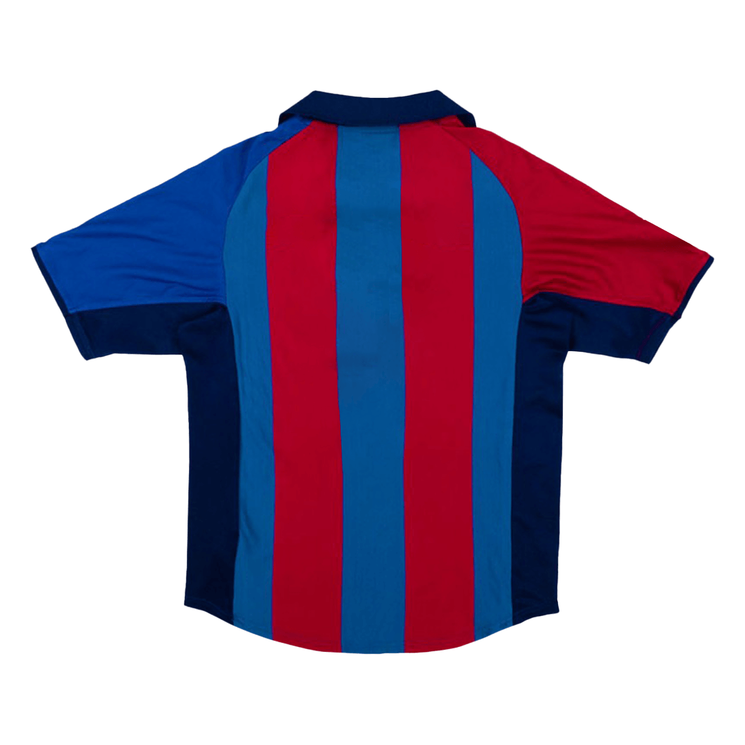 Retro 2001/02 Barcelona Home  Soccer Jersey Authentic Kit