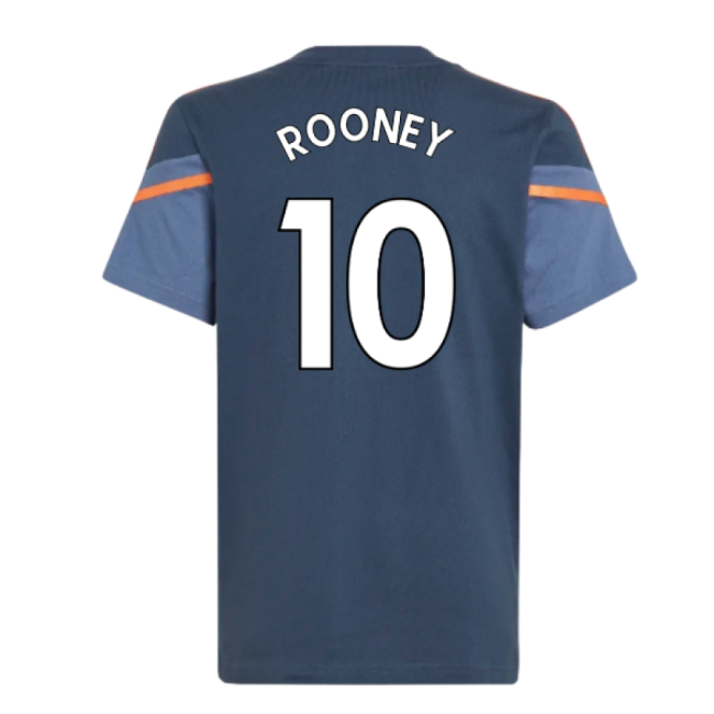 2022-20 Man Utd Training Football Shirt ROONEY Name Number M S Kids