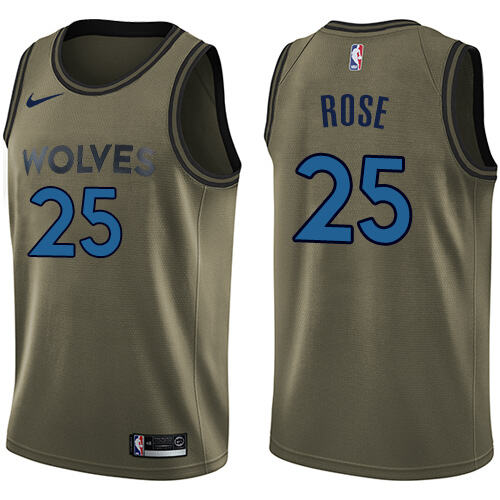 Timberwolves Derrick Rose #25 Superior 2024 Icon NBA Swingman Jersey