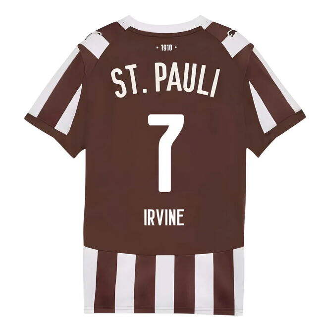 2025-2026 St Pauli Home Shirt (Kids) (Irvine 7)