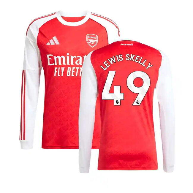 2025-20 Arsenal Home Soccer Jersey Lewis Skelly #49 L M S