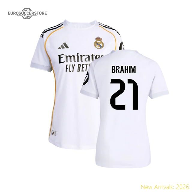 Real Madrid Brahim Premium Home Jersey Spanish League Adidas Climacool