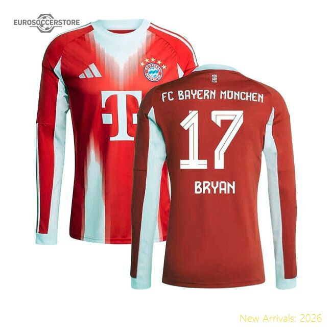 High-quality 2025-2026 Bayern Munich Long Sleeve First Jersey (brya