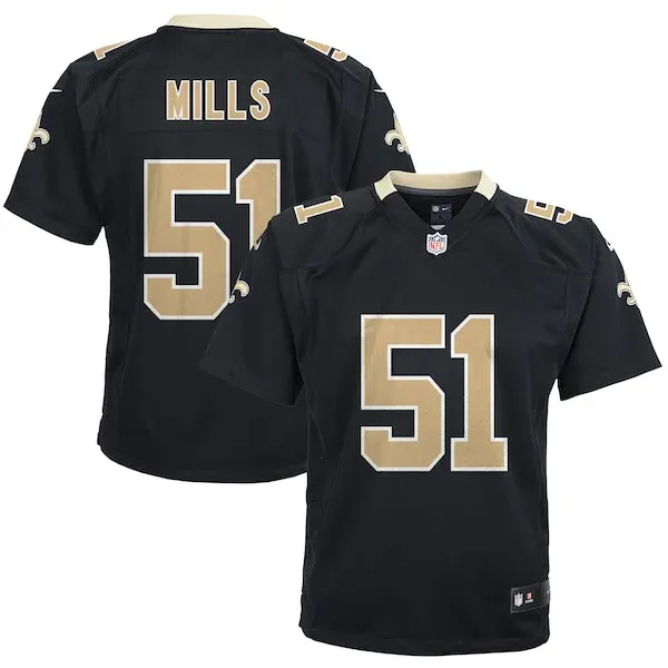 New Orleans Saints Game NFL Jersey - Black | Durable Football Apparel