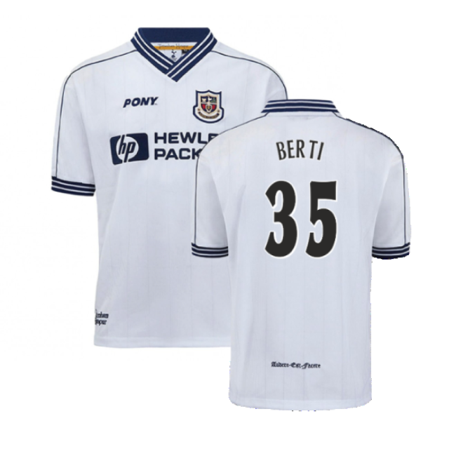 Spurs Tottenham Home Pony Retro Shirt Berti #35 Superior Craftsman...