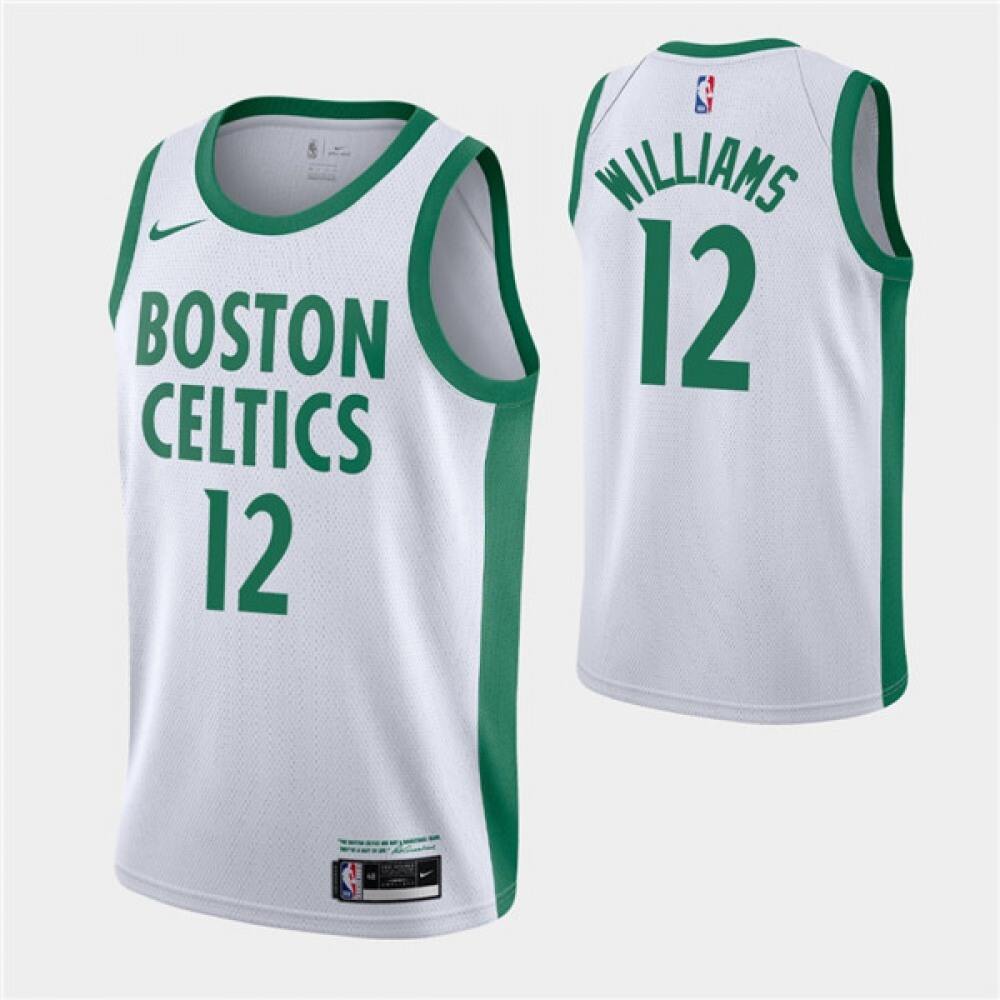 Elite Boston Celtics 12 White Jersey City Edition - Fan Favorite