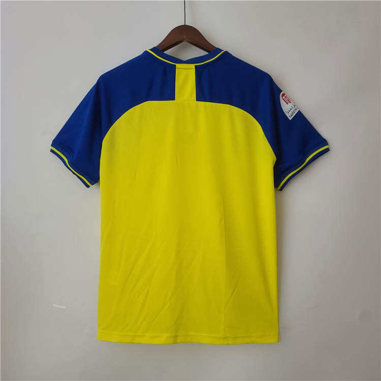 2223 Riyadh Victory Home Yellow Ronaldo Soccer Jersey Football Shirt