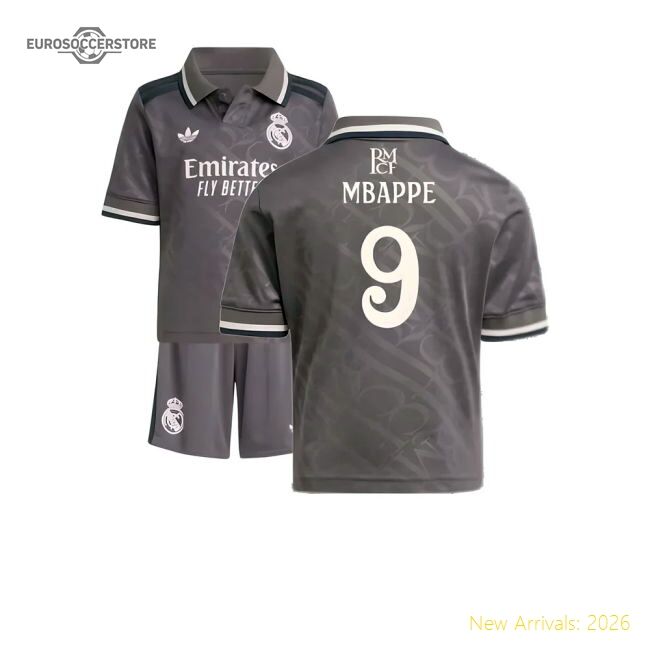 Match-ready Real Madrid Third Mbappe Jersey 2024-2025 Comfortable