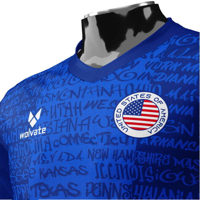 Performance-Driven Usa Heritage Football Jersey Blue (Wolvate) Adult
