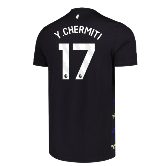 Fervent Everton Everton Third Shirt Y Chermiti #17 Match Quality F...