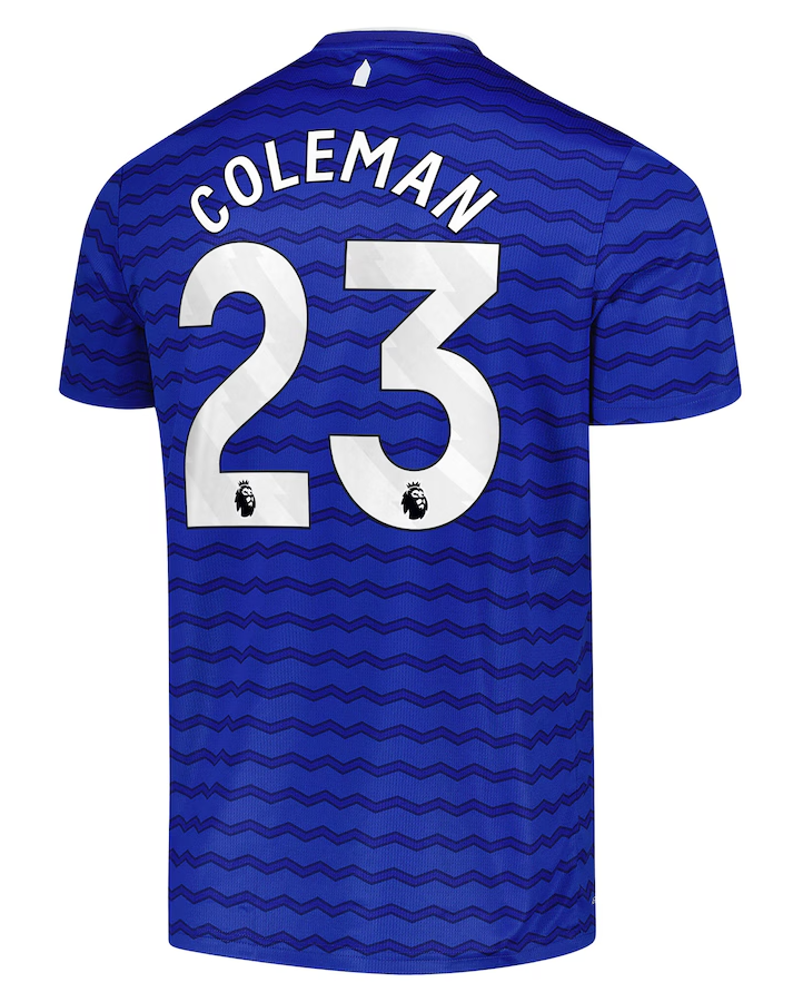 Everton's 25-26 Home Jersey with COLEMAN 23 Printing