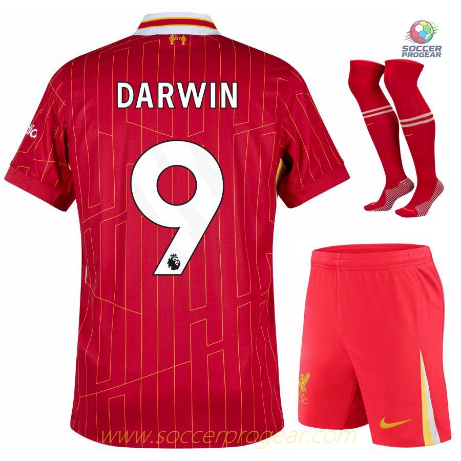 Liverpool Youth Home Soccer Shirt Soccer Shirt 2024-25 Edition Darwin