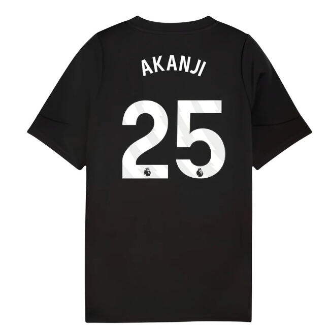 retro 2025-2026 Man City Training Jersey (Black) - Kids (Akanji 25)