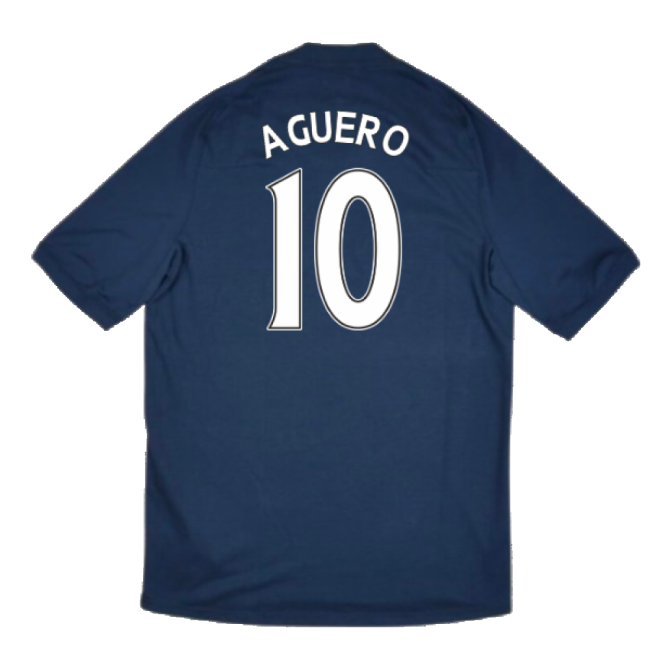 Aguero 10 Retro 2010-2011 Manchester City Away Vintage Shirt