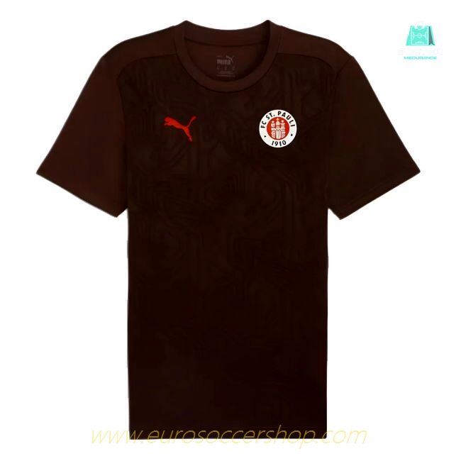 2024-2025 St Pauli Training Shirt (Dark Chocolate)